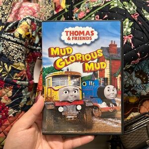 Thomas & Friends Red and Blue DVD Cover - Mud Glorious Mud
